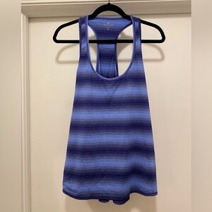 Athleta Chi Ombré Razorback Tank Top Plus Size 1X Purple Blue Fitness Gym